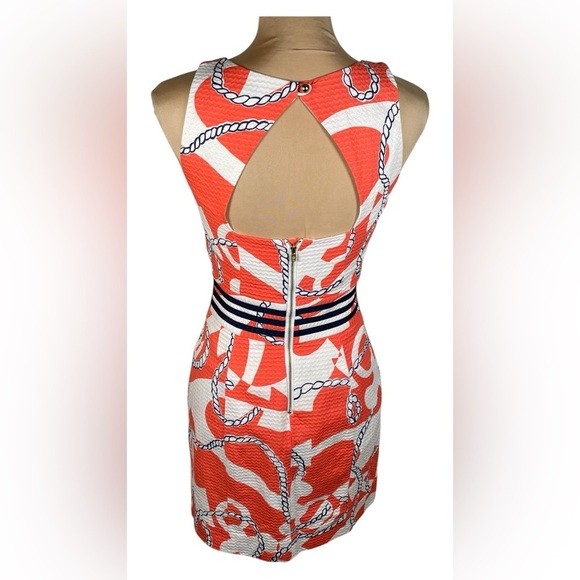 Lilly Putlizer Kirkland Dress in Tango Orange Booze Cruise 🚢 - Picture 4 of 9